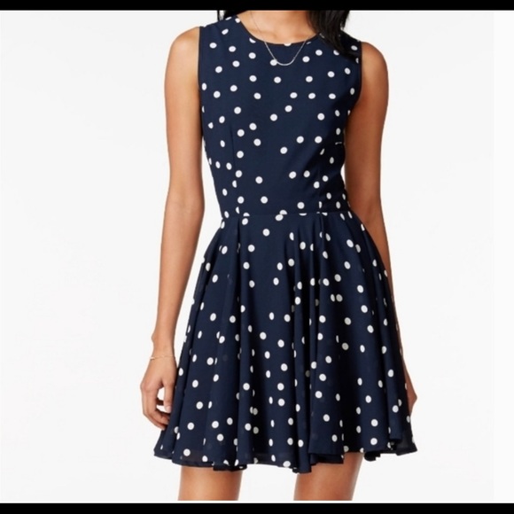 Maison Jules Polka Dot Dress - Picture 1 of 12
